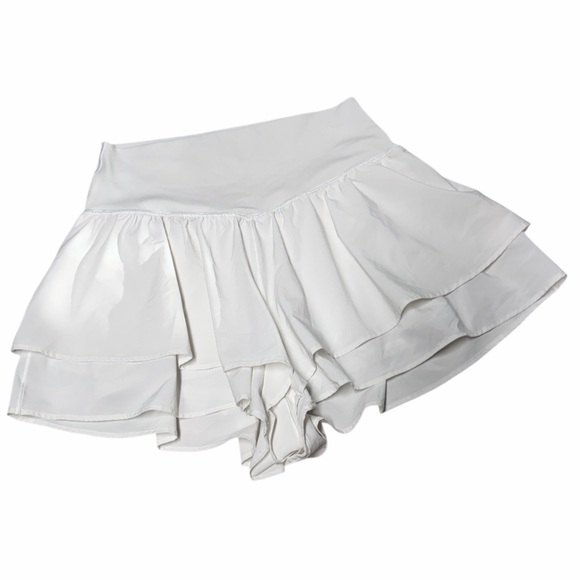 Offline Pants - Offline by aerie real me flirty short White Ruffled Skort size medium